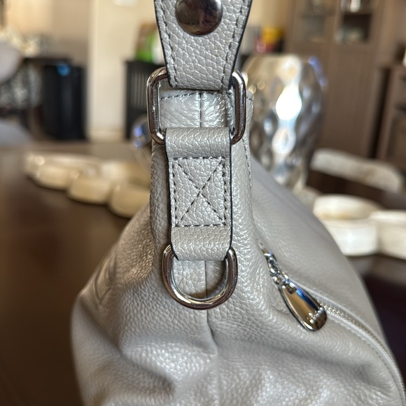 Bostanten Gray Leather Hobo Bag - Picture 5 of 10